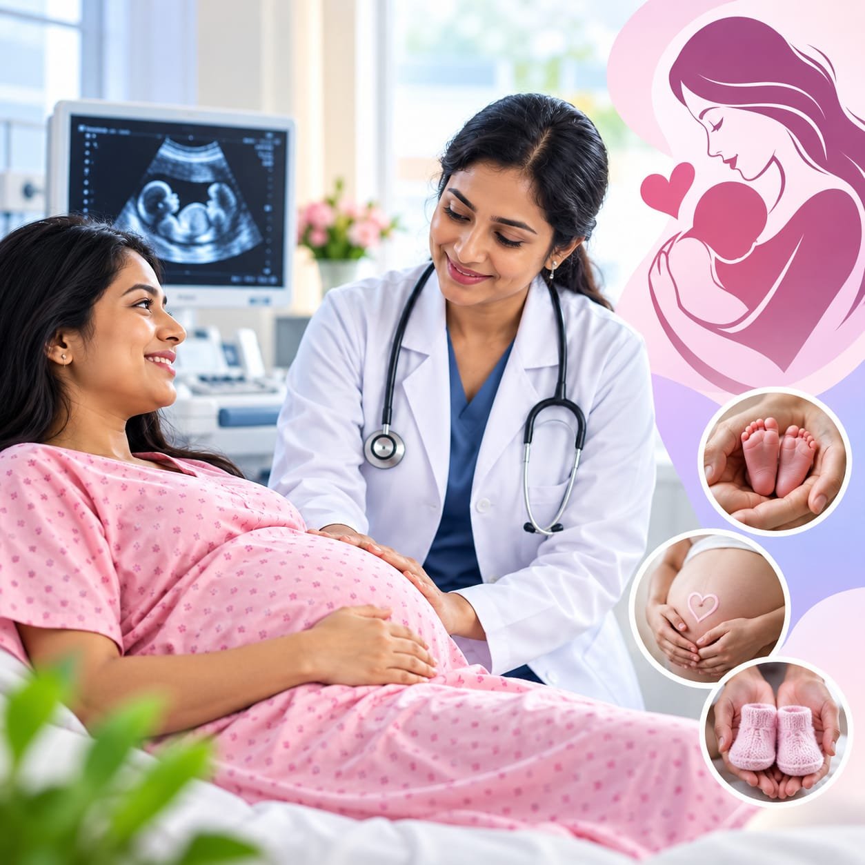 High-risk pregnancy monitoring and safe delivery care